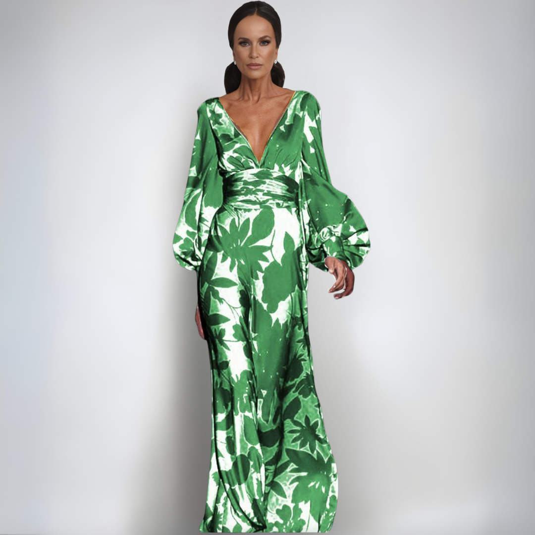 Alicja | Elegancka sukietka zawiniana w kwity