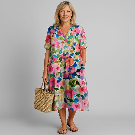 Melisa | duże sukienki kwiatowe