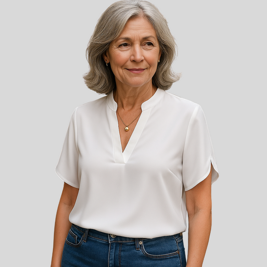 Żar | Elegancka bluzka z dekoltem w serek