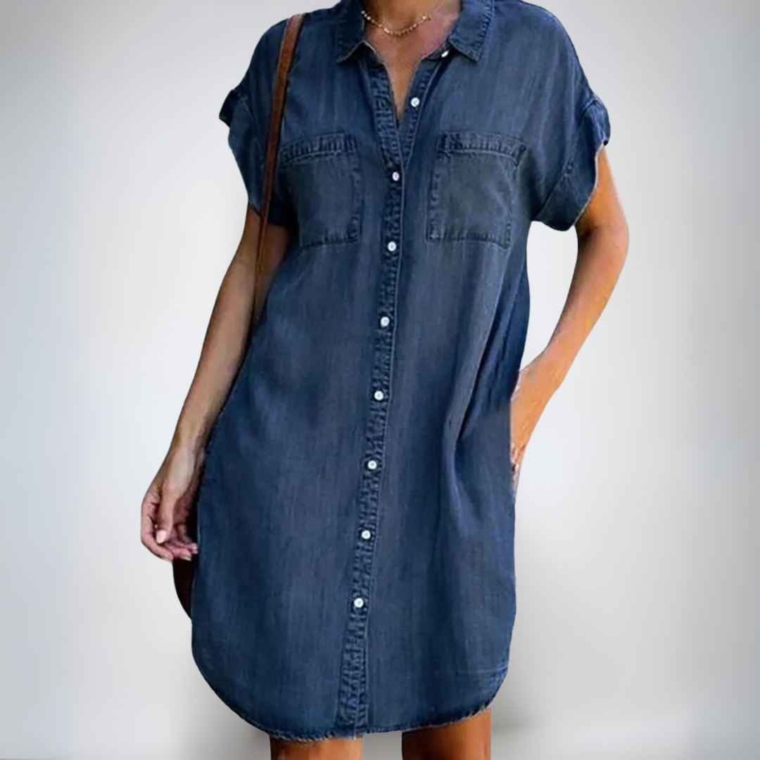 Teresa | Lekkie, nieformalne sukienki z krótkimi rękawami