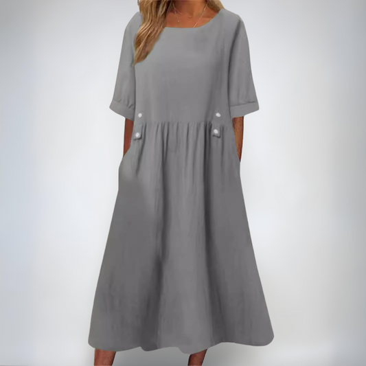 Mia | Letnia sukienka o nakładam kroju