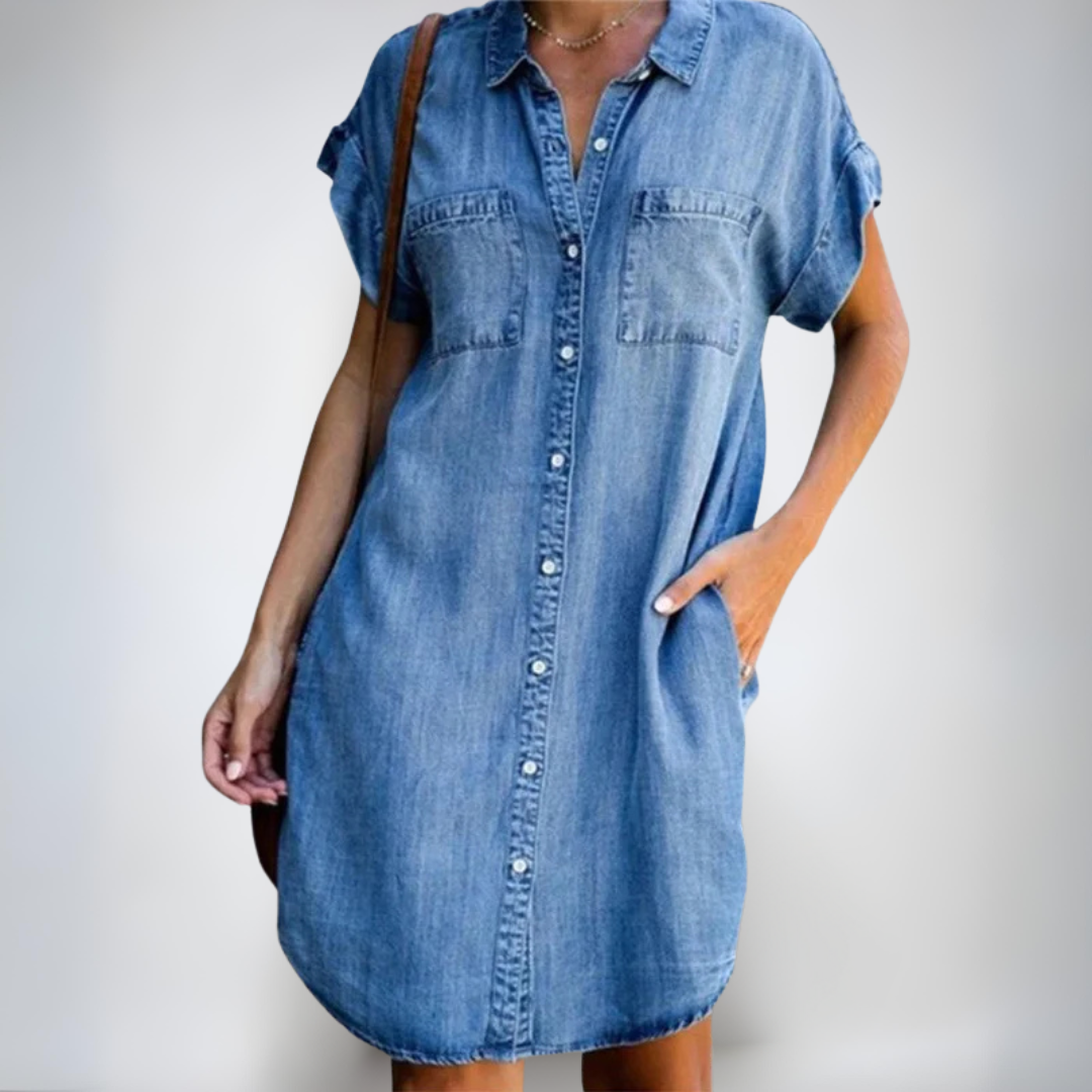 Teresa | Lekkie, nieformalne sukienki z krótkimi rękawami