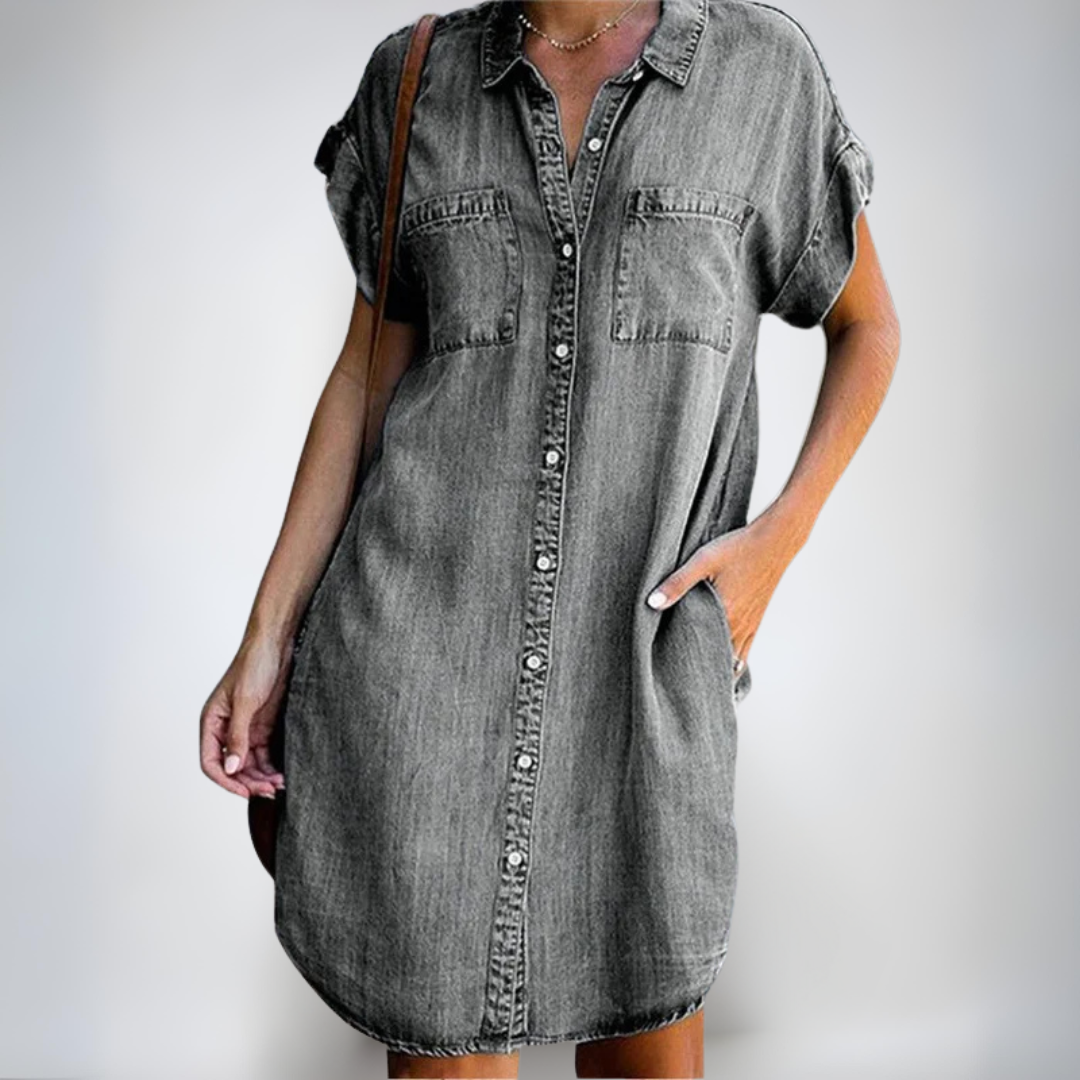 Teresa | Lekkie, nieformalne sukienki z krótkimi rękawami