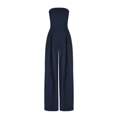 Joanna | elegancki kombinezon bez ramiączek