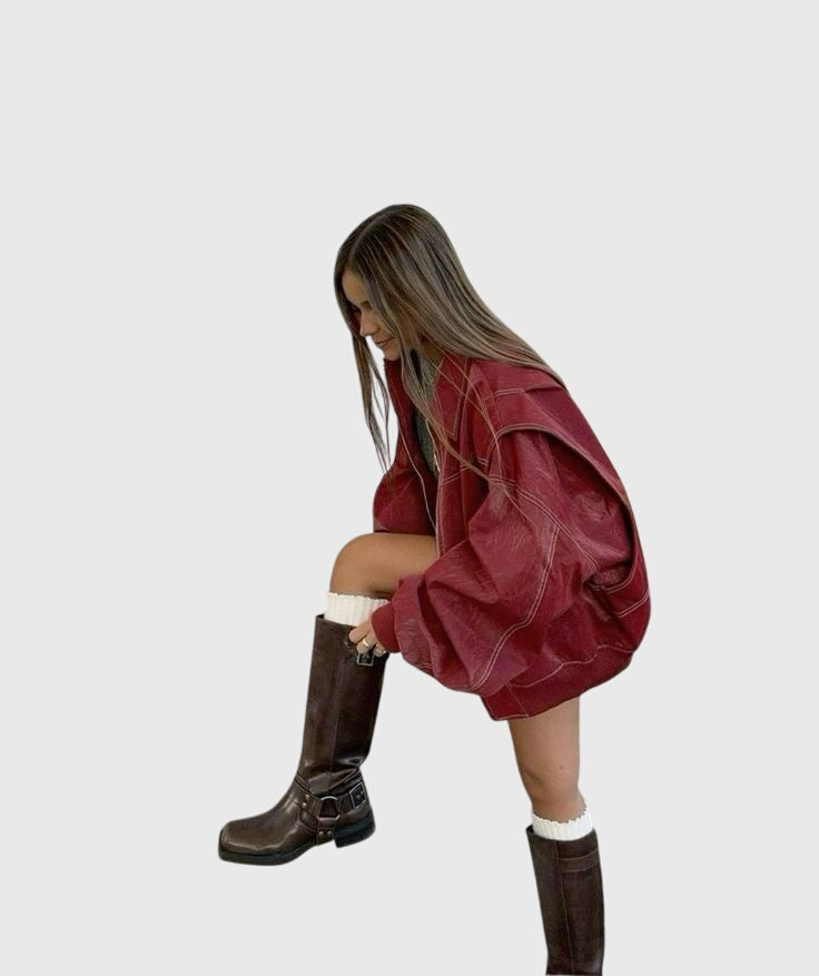 Casa | Kurtka Skórzana Oversize