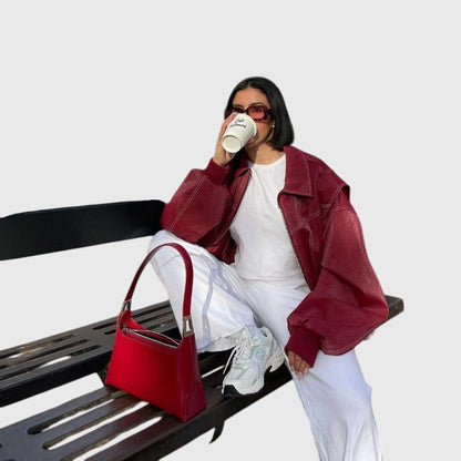 Casa | Kurtka Skórzana Oversize