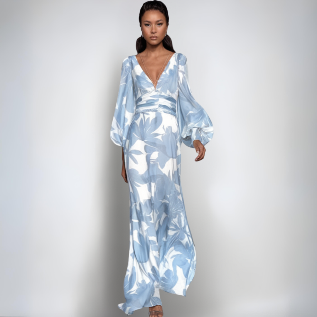 Alicja | Elegancka sukietka zawiniana w kwity