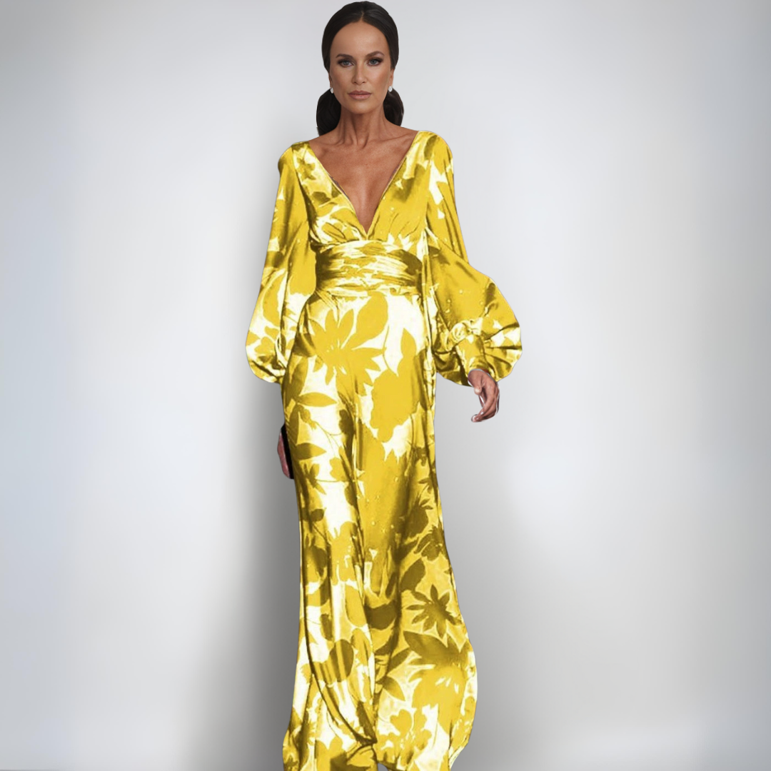 Alicja | Elegancka sukietka zawiniana w kwity