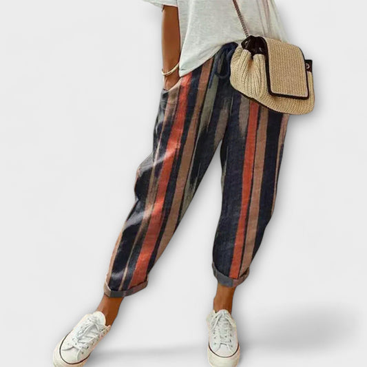 Wygodne Spodnie Bawełniano-Lnianie