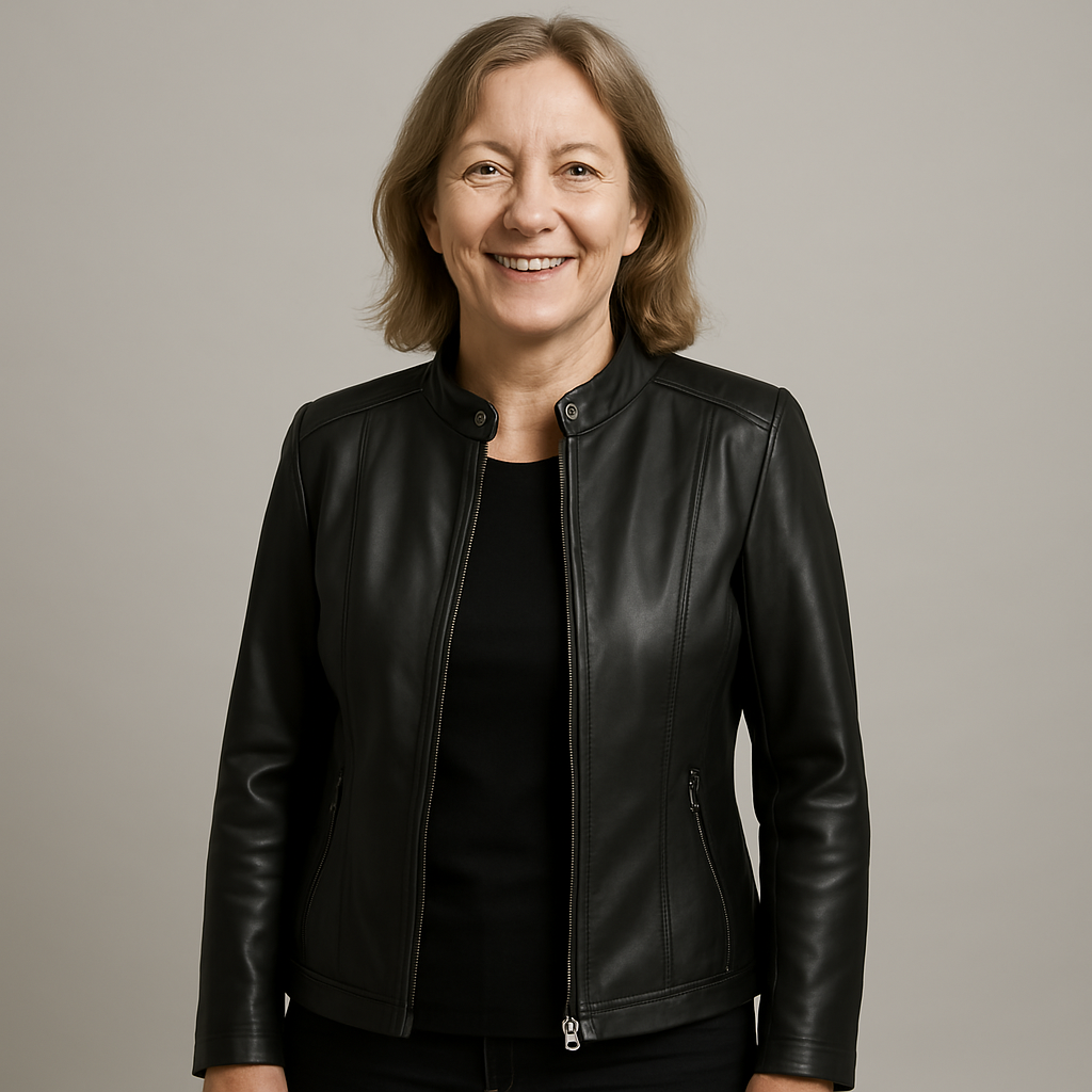 Ludmiła | Elegancka skórzana kurtka