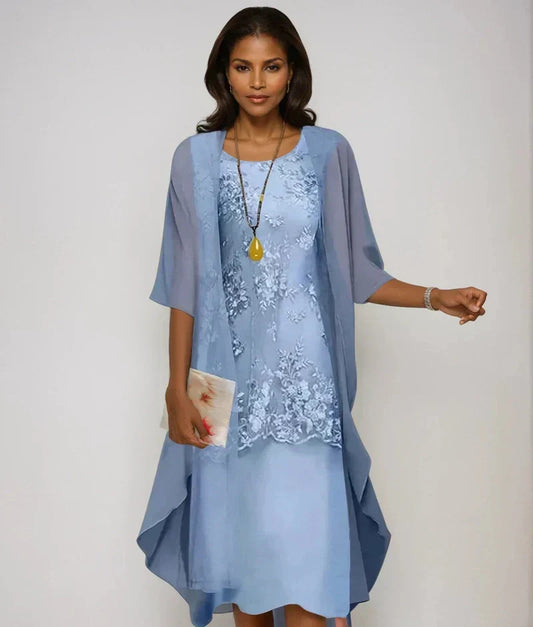 Zora | Duże sukienki midi z szyfonu