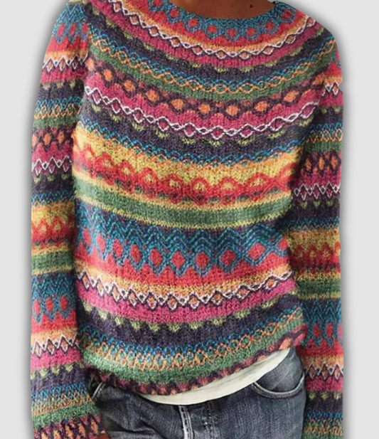 Dalia - Sweter Przytulny Retro