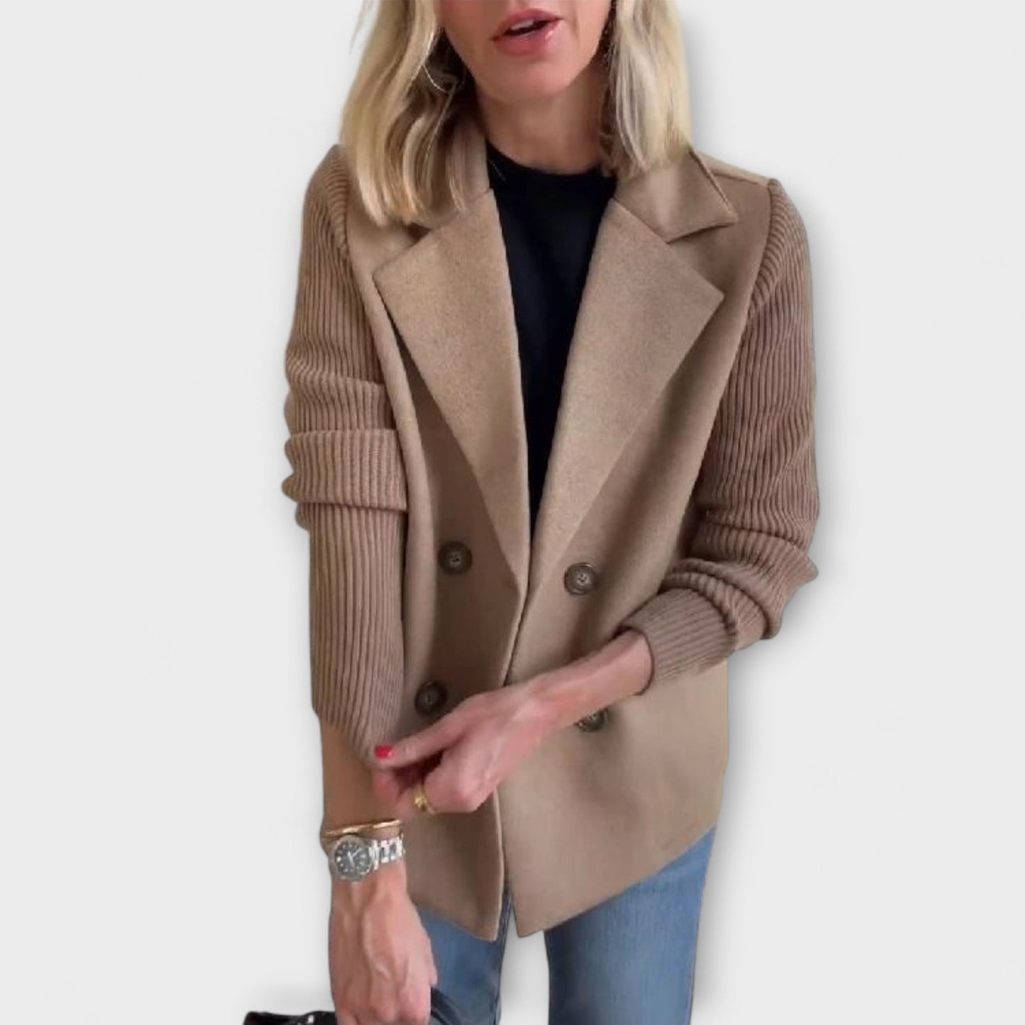 Amora - duży Żakiet z Długim Rękawem