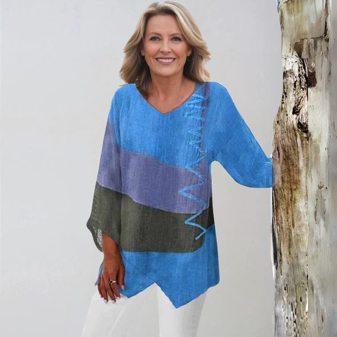 Maria | Bluzka z długimi rękawami i podstawą krojem